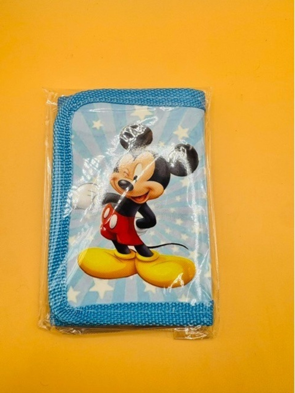 Colorful Character Zipper Wallets for Kids & Teens (Light Blue Mickey)